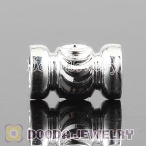 9.5X6mm Silver Plated Alloy Beads