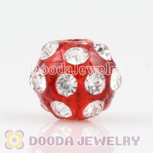 8mm handmade Style Plastic Beads with Crystal Wholesale