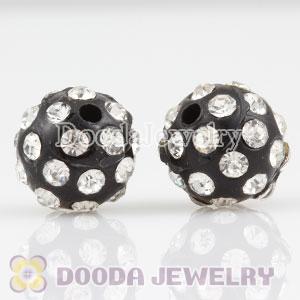 Wholesale 10mm handmade Style Plastic Beads with Crystal