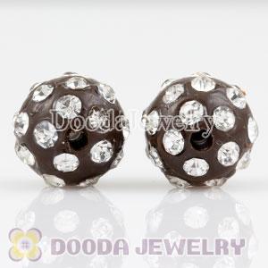 Wholesale 10mm handmade Style Plastic Beads with Crystal