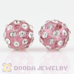 Wholesale 10mm handmade Style Plastic Beads with Crystal