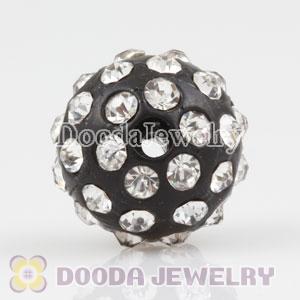 Wholesale 12mm handmade Style Plastic Beads with Crystal