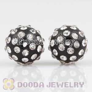 Wholesale 12mm handmade Style Plastic Beads with Crystal