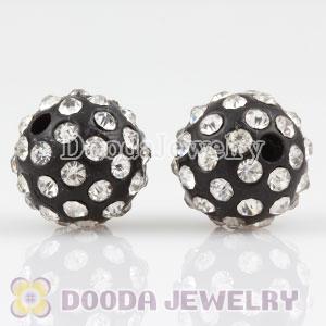 Wholesale 12mm handmade Style Plastic Beads with Crystal