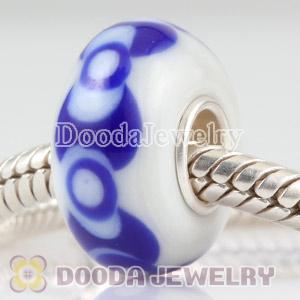 Murano glass beads in 925 silver core European compatible