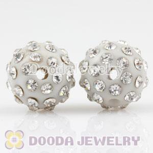 Wholesale 12mm handmade Style Plastic Beads with Crystal