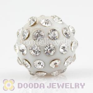 Wholesale 12mm handmade Style Plastic Beads with Crystal