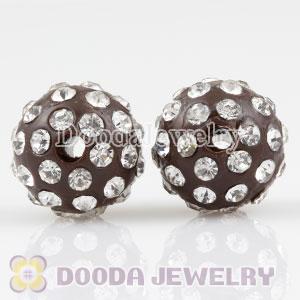 Wholesale 12mm handmade Style Plastic Beads with Crystal