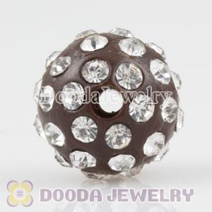 Wholesale 12mm handmade Style Plastic Beads with Crystal