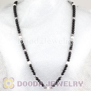 Fashion handmade Jewelry Inspired Necklace with Black Crystal Beads