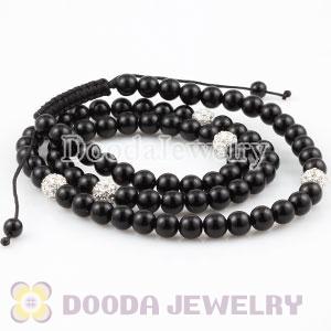 Wholesale Fashion handmade Style Necklace with Black Crystal Beads