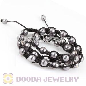 Wholesale handmade Inspired Necklace with Faceted Black Beads