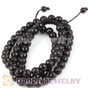Fashion handmade Necklace Wholesale with Faceted Black Beads