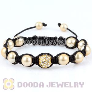 Wholesale handmade Inspired Bracelets Gold Crystal Ball Beads