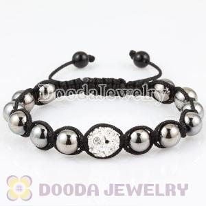 Fashion handmade Black Crystal Bead UNISEX Bracelets Wholesale