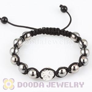 Fashion handmade Black Crystal Bead UNISEX Bracelets Wholesale