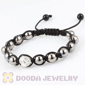 Fashion handmade Black Crystal Bead UNISEX Bracelets Wholesale