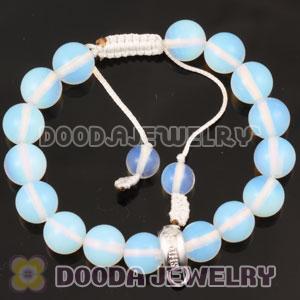 handmade Style Tscharm Jewelry Charm Bracelet Opal and Sterling Silver Beads