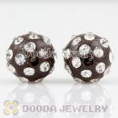 Wholesale 10mm handmade Style Plastic Beads with Crystal