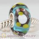 Penguin glass beads in 925 silver core European compatible