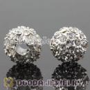 12mm handmade Silver Plated Alloy Beads with Crystal Wholesale