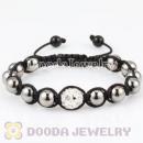Fashion handmade Black Crystal Bead UNISEX Bracelets Wholesale