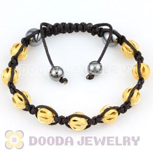 handmade Style TresorBeads Bracelets with gold plated Copper Beads and Hematite