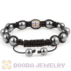 handmade Style TresorBeads Bracelets with ocean blue Crystal and Hematite