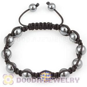 handmade Style TresorBeads Bracelets with ocean blue Crystal and Hematite