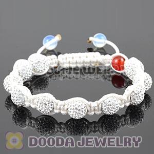 WOMAN Pave Czech Crystal TresorBeads handmade Inspired Bracelets with Agate and Opal End