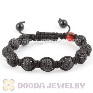 WOMAN Pave Black Czech Crystal TresorBeads handmade Inspired Bracelets with Agate