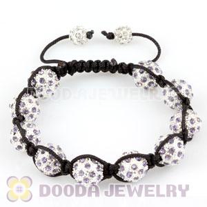 handmade Inspired Bracelets Wholesale with Amethyst Crystal Disco Beads