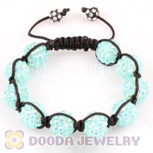 handmade Inspired Bracelets Wholesale with green Crystal plastic Beads 