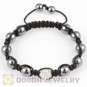 handmade Style TresorBeads Bracelets with clear Crystal and Hematite