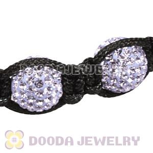 Pave Lilac Czech Crystal TresorBeads handmade Inspired Bracelets with Hematite