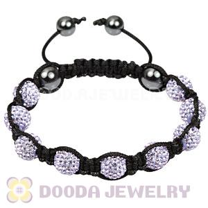 Pave Lilac Czech Crystal TresorBeads handmade Inspired Bracelets with Hematite