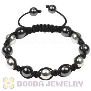 Sterling Silver Ball Beads and Hematite handmade Inspired Bracelets 