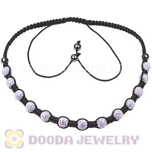 Fashion TresorBeads necklace with Lilac Czech Crystal and Hematite beads 