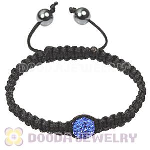 2011 Fashion TresorBeads Macrame Bracelets with ocean blue Crystal and Hematite 