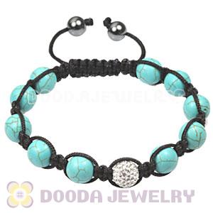 2011 latest TresorBeads bracelets with high qulity turquoise and pave crystal bead