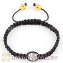 handmade Inspired Macrame Bracelets with clear Crystal disco ball beads