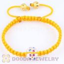 handmade Inspired Macrame Bracelets with colored hollow Crystal disco ball beads