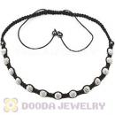Fashion TresorBeads necklace with white Czech Crystal and Hematite beads