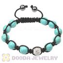 2011 latest TresorBeads bracelets with high qulity turquoise and pave crystal bead