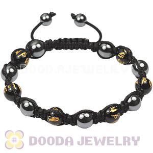 Fashion TresorBeads mens bracelets with 6 Buddha beads and hemitite 