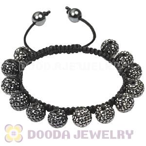 Fashion TresorBeads Bracelets with grey Czech Crystal and Hematite