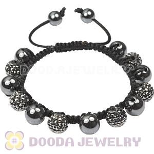 Fashion TresorBeads Bracelets with grey Czech Crystal and Hematite