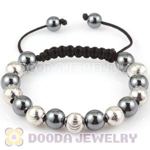 2011 handmade Inspired TresorBeads Bracelets with silver Plated screw thread Copper beads and Hematite