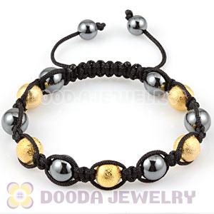 TresorBeads Bracelets with gold plated Copper Beads and Hematite