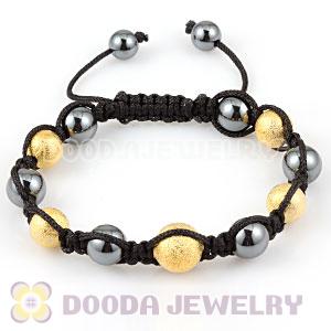 TresorBeads Bracelets with gold plated Copper Beads and Hematite
